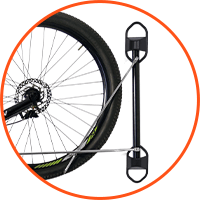 Sistema de rotação suporte vertical de bicicleta