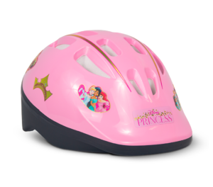 CAPACETE PRINCESAS ROSA CLARO BEBE