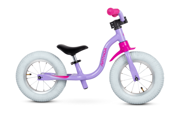 BICICLETA BALANCE 12 RAIADA LILAS