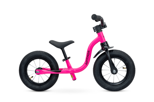 BICICLETA BALANCE 12 RAIADA ROSA