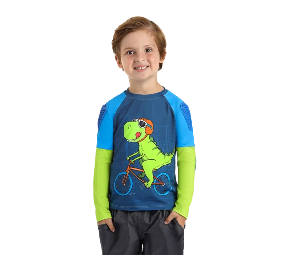 Camiseta de proteção Dinossauro Green